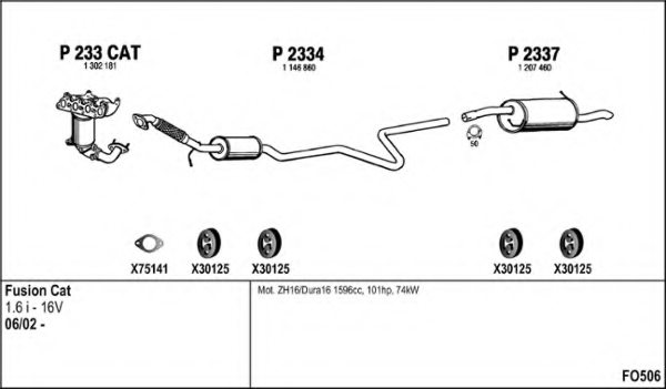 FENNO FO506 Exhaust System